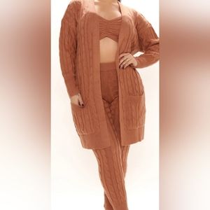 Fashion nova 3 piece sweater set